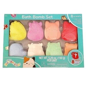 🛑 2 / $40 Sale! Squishmallow Bath Bomb Set (8 Count) with Surprise Charms NWT